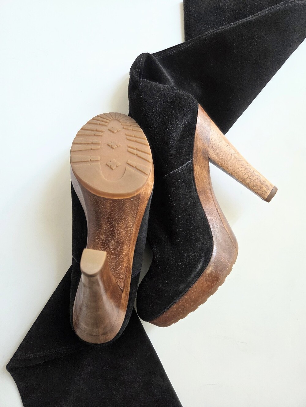 KORS Michael Kors | Suede Platform Boots - Picture 3 of 4